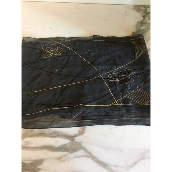 Jones NY Outer Space Stars Physics Math Scarf Woman Scientist Polyester - Picture 6 of 6